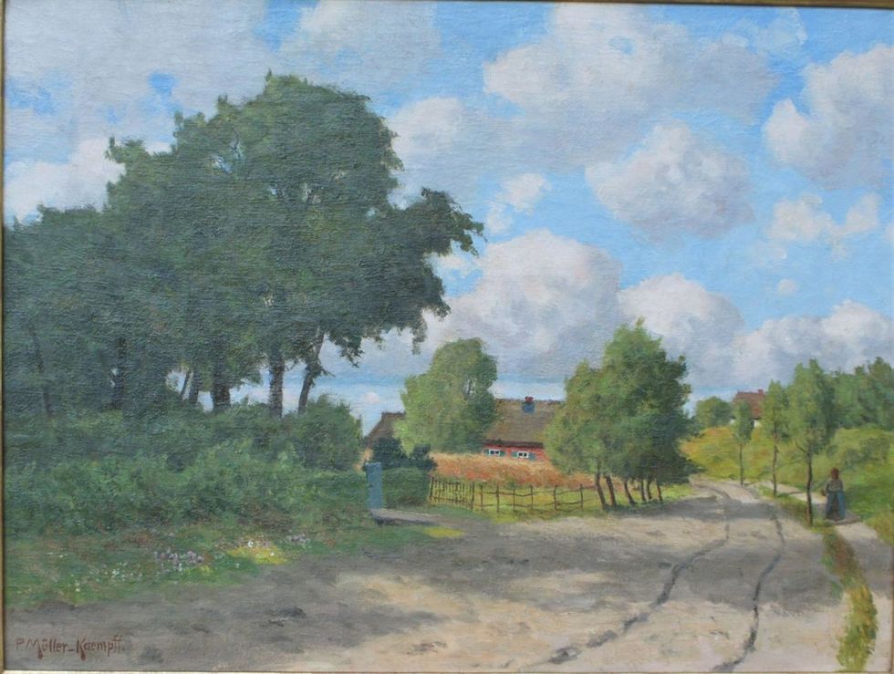 Paul Müller-Kaempff, Weg nach Althagen, Öl 60 x 80 cm